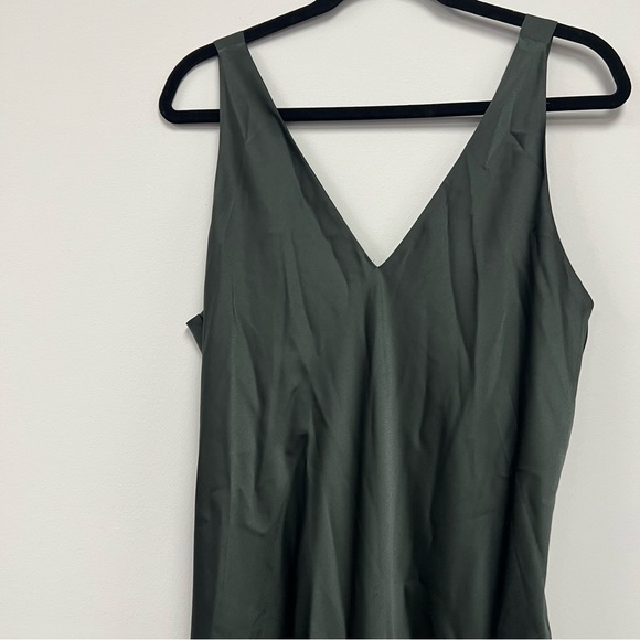 Allsaints Olive Slip Dress size L - Picture 4 of 8